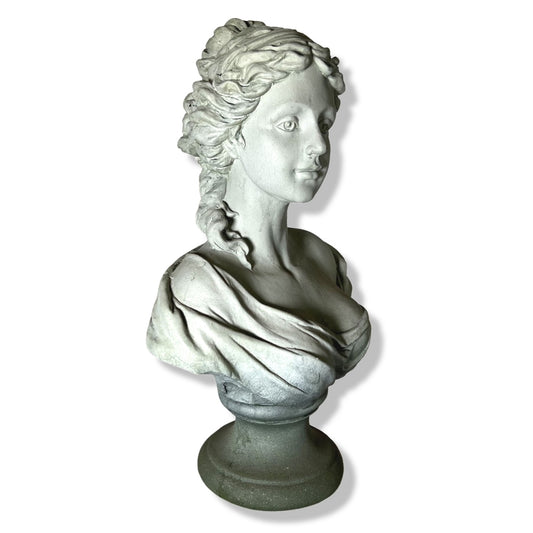French Antoinette style Faux Stone Maiden Bust