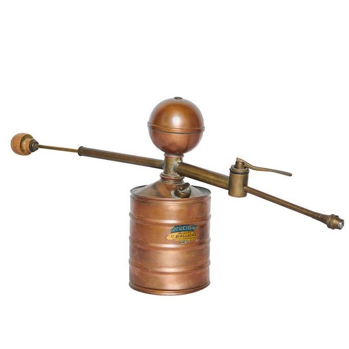 19th Century, French Copper and French Oak Atomiser, with Original Makers Label