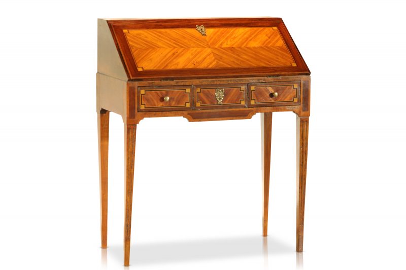 18th C. French Louis XVI Secretaire with Marquetry