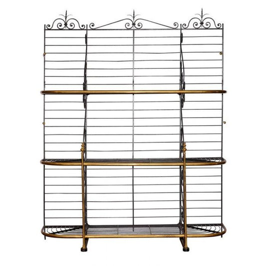Early 20th C. French Stamped, Iron Boulangerie Stand/ Rack